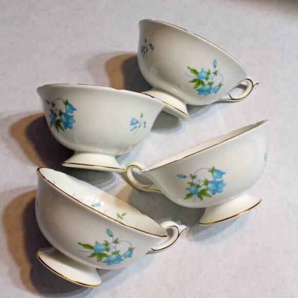 Coalport Harebell Bone China Cups Lot of 4 - Picture 4 of 7